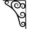 Ekena Millwork Tristan Wrought Iron Bracket, (Single center brace), Powder Coated Black 1 1/2"W x 10"D x 12"H BKTM01X10X12STN - alternate 2